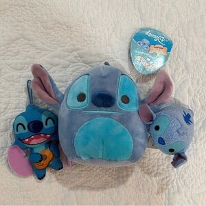 Stitch plushie stuffed animal bundle trio